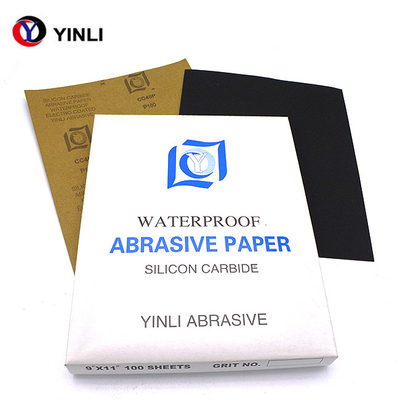 Wet And Dry 600 Grit Silicon Carbide Paper Waterproof For Wood Furniture