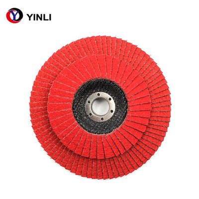115mm Ceramic T27 Flap Disc Curved Edge Flap Disc For Corner Place
