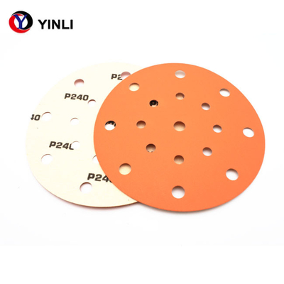 Orange Film Abrasives Ceramic Sanding Disc Aluminium Oxide 5 Inch