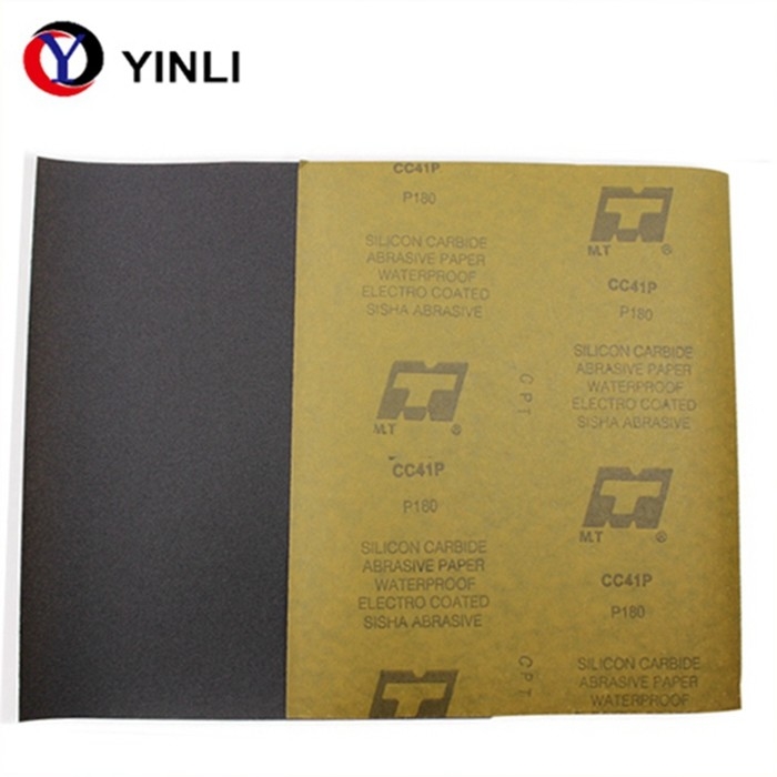 2000 Grit Rectangle Silicon Carbide Sandpaper For Metal Kraft Paper Back