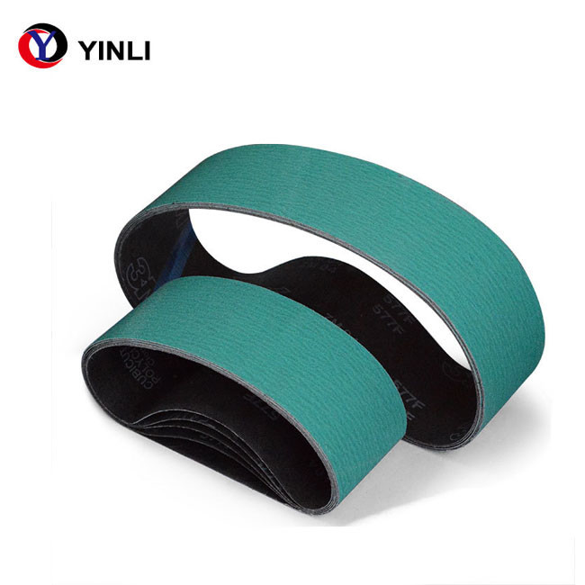High Tensile Strength Abrasive Sanding Belt , 80 Grit Sanding Belt Green
