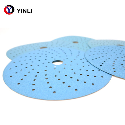 Disco 80 Grit Adhesive Sanding Discs de la fibra de la resina de la circona de 5 pulgadas